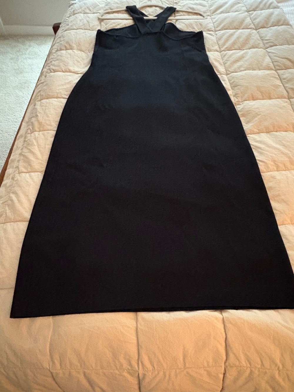 Polo Ralph Lauren Black Stretch Knit Halter Dress Women’s XL - Picture 5 of 7